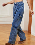 Tan Buttoned Long Jeans Sentient Beauty Fashions Apparel & Accessories