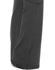 Dark Slate Gray Mid Waist Pants with Pockets