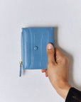 Light Gray David Jones Texture PU Leather Mini Wallet Sentient Beauty Fashions Apparel & Accessories
