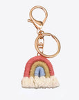 White Smoke Assorted 4-Pack Rainbow Fringe Keychain Sentient Beauty Fashions Apparel & Accessories