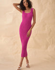 Tan Ribbed Sleeveless Sweater Dress Sentient Beauty Fashions Apparel & Accessories