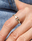 Tan 925 Sterling Silver Ring Sentient Beauty Fashions jewelry