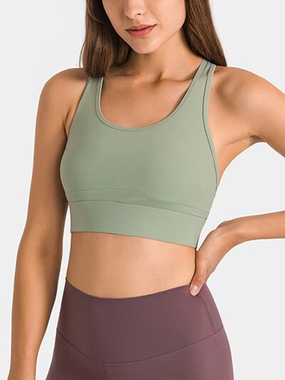 Rosy Brown Double Take Round Neck Racerback Cropped Tank Sentient Beauty Fashions Apparel &amp; Accessories