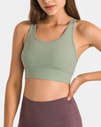 Rosy Brown Double Take Round Neck Racerback Cropped Tank Sentient Beauty Fashions Apparel & Accessories