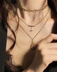 Tan Want To Know You Better Triple-Layered Necklace Sentient Beauty Fashions Jewelry