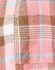 Light Pink Double Take Plaid Collared Neck Long Sleeve Button-Up Shirt Sentient Beauty Fashions Apparel & Accessories