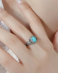 Rosy Brown Turquoise 925 Sterling Silver Ring