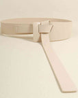 Light Gray Knot Detail PU Belt Sentient Beauty Fashions *Accessories