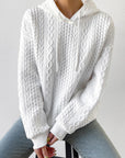 Light Gray Drawstring Drop Shoulder Long Sleeve Hoodie Sentient Beauty Fashions Apparel & Accessories