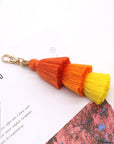 Sienna Assorted 4-Pack Multicolored Fringe Keychain Sentient Beauty Fashions Apparel & Accessories