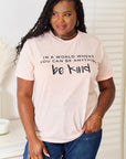 Light Gray Simply Love Slogan Graphic Cuffed T-Shirt Sentient Beauty Fashions Apparel & Accessories