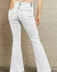 Gray BAYEAS Mid Rise Acid Wash Distressed Jeans Sentient Beauty Fashions Apparel & Accessories