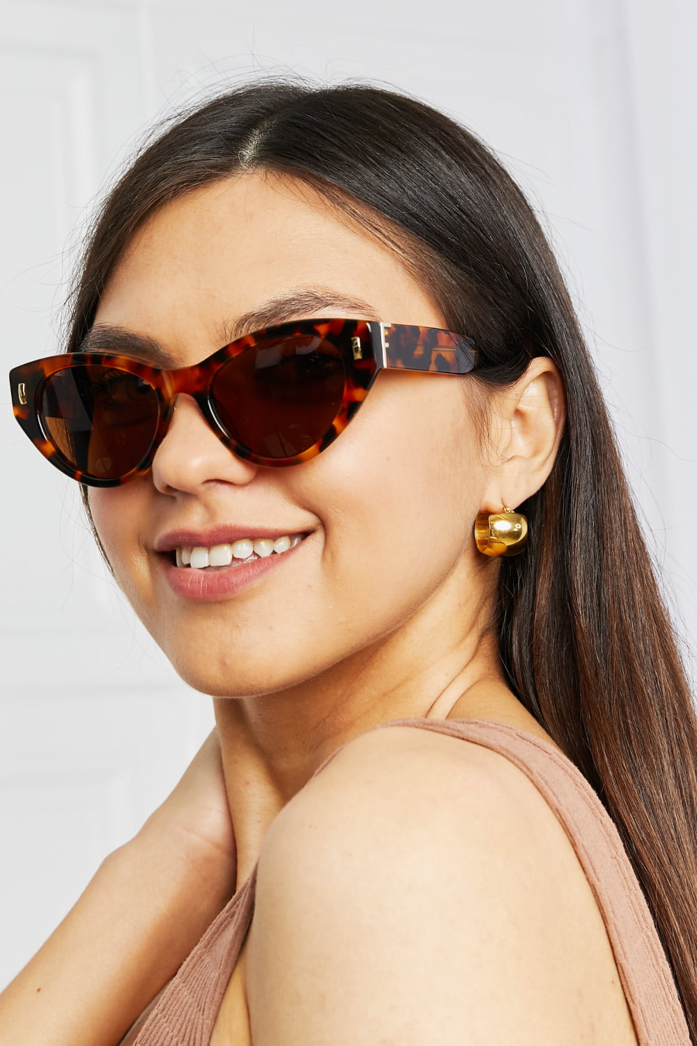 Light Gray Tortoiseshell Acetate Frame Sunglasses Sentient Beauty Fashions Apparel & Accessories