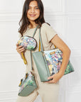 Light Gray Nicole Lee USA Around The World Handbag Set Sentient Beauty Fashions Bag
