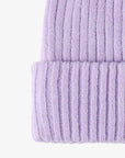 Lavender HAPPY Contrast Beanie