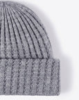 Light Gray Wide Rib Beanie Sentient Beauty Fashions *Accessories