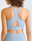 Gray Double Take Square Neck Racerback Cropped Tank Sentient Beauty Fashions Apparel & Accessories