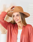 Light Gray Fame Flat Brim Fedora Fashion Hat Sentient Beauty Fashions *Accessories