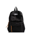 Black FASHION Polyester Backpack Sentient Beauty Fashions Bag