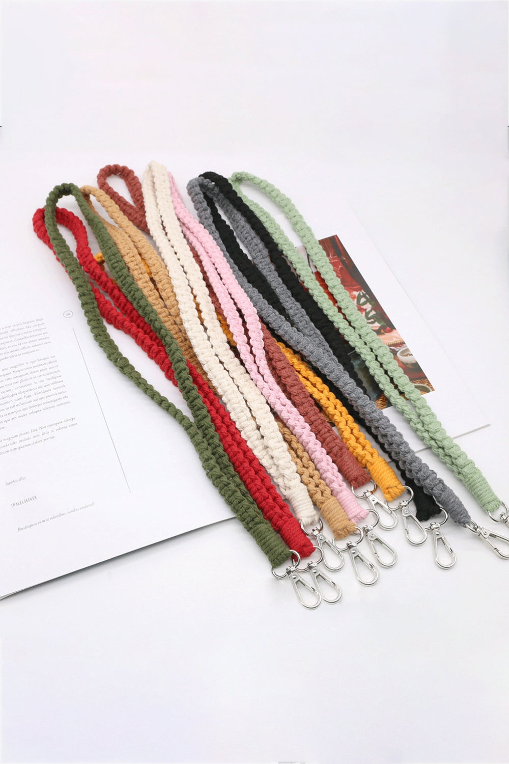 Lavender Assorted 2-Pack Hand-Woven Lanyard Keychain Sentient Beauty Fashions Apparel & Accessories