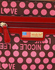 Saddle Brown Nicole Lee USA Scallop Stitched Handbag Sentient Beauty Fashions Apparel & Accessories