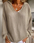 Rosy Brown Openwork Hooded Long Sleeve Sweater Sentient Beauty Fashions Apparel & Accessories
