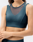 Dark Slate Gray Cutout Wide Strap Active Tank