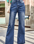 Gray Buttoned Loose Fit Jeans with Pockets Sentient Beauty Fashions Apparel & Accessories