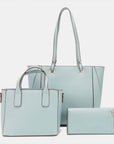 Lavender Nicole Lee USA 3 Piece Handbag Set Sentient Beauty Fashions *Accessories