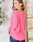 Thistle Zenana Round Neck Long Sleeve Top