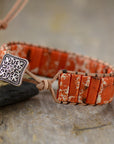 Rosy Brown Natural Stone Bracelet Sentient Beauty Fashions jewelry
