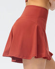 Sienna High Waist Wide Waistband Active Skirt Sentient Beauty Fashions Apparel & Accessories