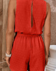 Sienna Swiss Dot Contrast Tie Waist Romper Sentient Beauty Fashions Apparel & Accessories