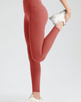 Lavender Wide Waistband Sport Leggings Sentient Beauty Fashions Apparel & Accessories