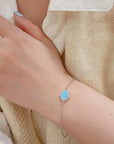 Rosy Brown Opal 925 Sterling Silver Bracelet Sentient Beauty Fashions bracelettes
