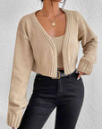 Light Gray Plain Sweater Cami and Cardigan Set Sentient Beauty Fashions Apparel & Accessories