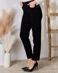 Dark Gray Judy Blue Full Size Rhinestone Embellishment Slim Jeans Sentient Beauty Fashions Apparel & Accessories