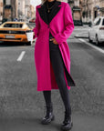 Dim Gray Collared Neck Buttoned Longline Coat Sentient Beauty Fashions Apparel & Accessories