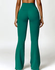 Lavender Twisted High Waist Active Pants with Pockets Sentient Beauty Fashions Apparel & Accessories