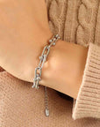 Dark Salmon Chunky Chain Titanium Steel Bracelet Sentient Beauty Fashions jewelry