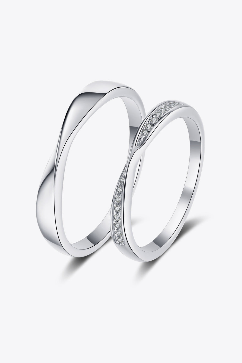 White Smoke Minimalist 925 Sterling Silver Ring Sentient Beauty Fashions jewelry