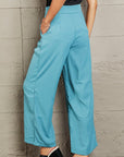Dark Gray Wide Leg Buttoned Pants Sentient Beauty Fashions Apparel & Accessories