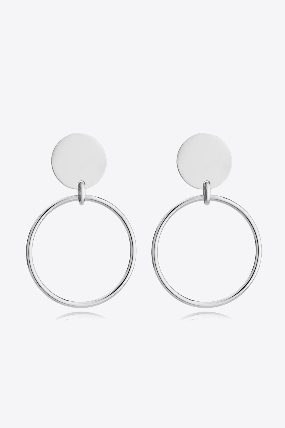 White Smoke Gold-Plated Stainless Steel Drop Earrings Sentient Beauty Fashions earrings