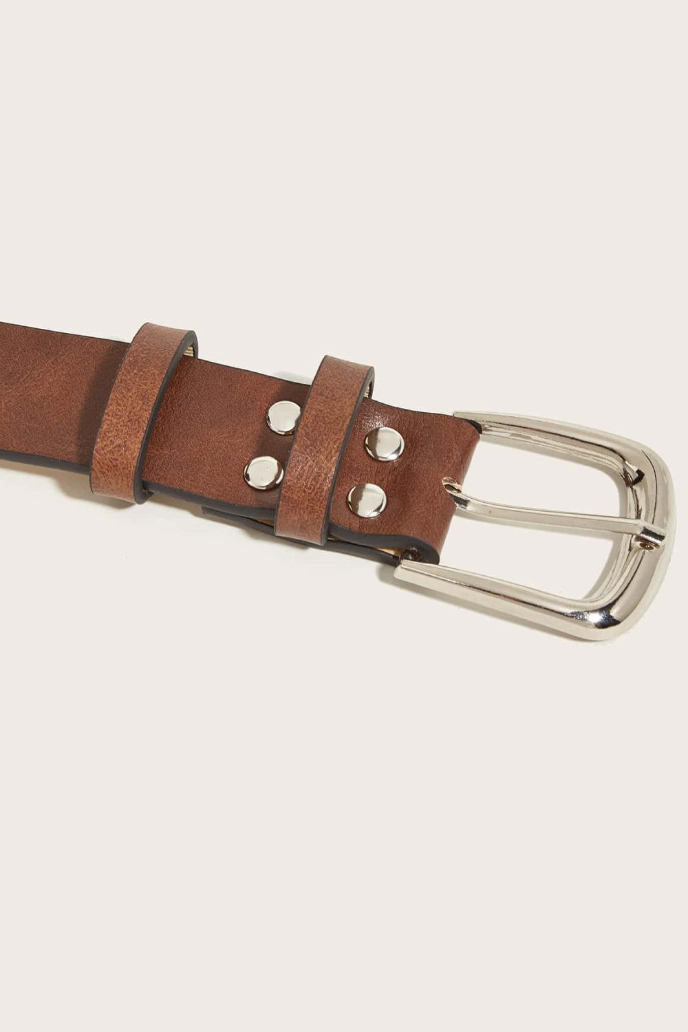 Beige PU Leather Belt Sentient Beauty Fashions *Accessories
