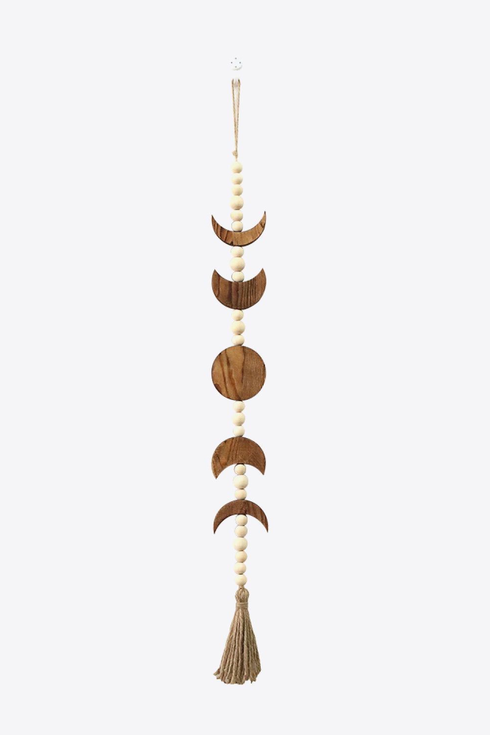 White Smoke Wooden Tassel Wall Hanging Sentient Beauty Fashions Home Decor