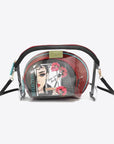 White Smoke Nicole Lee USA 3-Piece Patterned Crossbody Pouch Sentient Beauty Fashions *Accessories