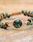 Tan Handmade Beaded Copper Bracelet Sentient Beauty Fashions jewelry