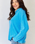 Light Gray Zenana Full Size Long Sleeve Cozy Hoodie Sentient Beauty Fashions Apparel & Accessories