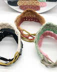 Light Gray Assorted 2-Pack Macrame Flexible Headband Sentient Beauty Fashions Apparel & Accessories