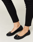 Forever Link Metal Buckle Flat Loafers